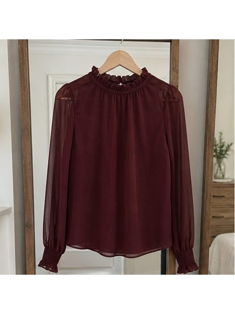Sand Lace Trim Top